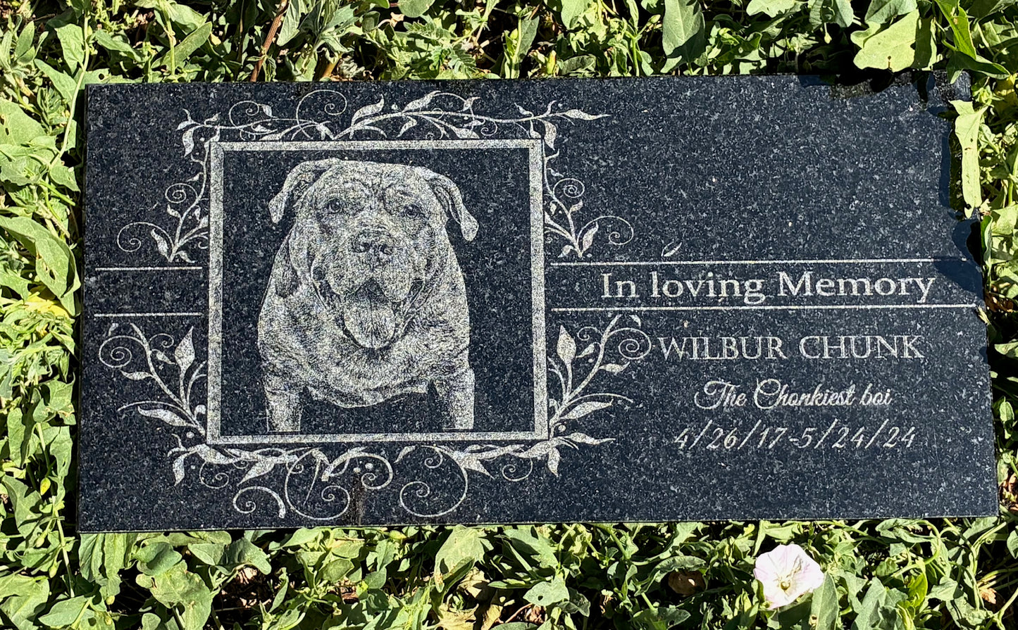 Pet Memorial 12x6